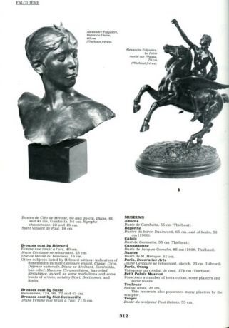 Kjellberg P. "The Bronzes of the Nineteenth Century. Dictionary of Sculptors"