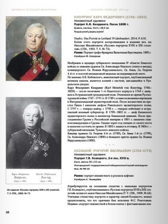 Русские портреты XVIII – начала ХХ века. Материалы по иконографии (Выпуск 6)
