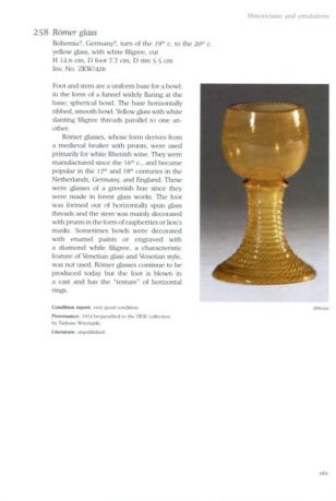 Glass. Collection Catalogue