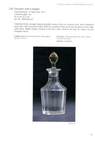 Glass. Collection Catalogue