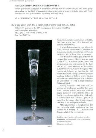 Glass. Collection Catalogue