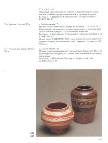 Народное гончарство Московской области XIX- начала ХХ века. Каталог